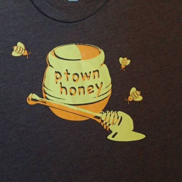 PTOWN Honey Tshirt  Size Large  Brand Next Level Apparel  Unisex - Picture 1 of 6